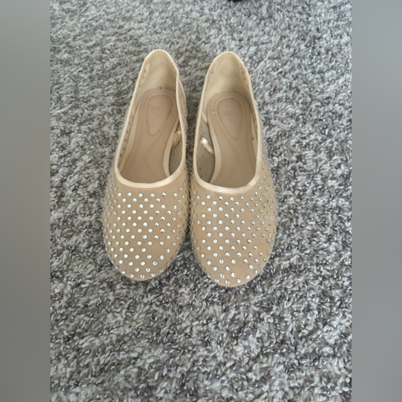Zara Shoes - Zara Beige Studded Flats